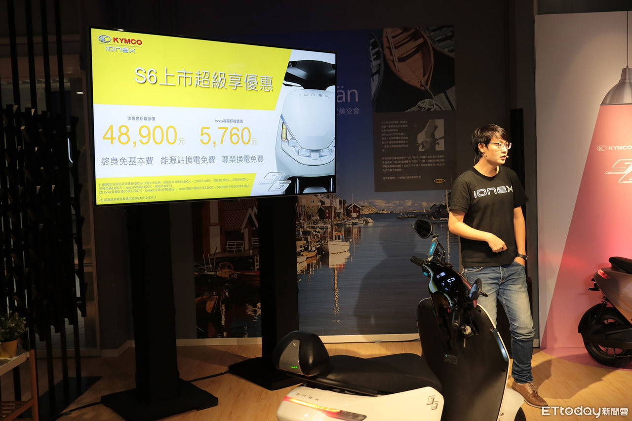 ▲最低48900元入手！光陽「S6全能電車」開賣　免費換電優惠再延長。（圖／記者張慶輝攝）