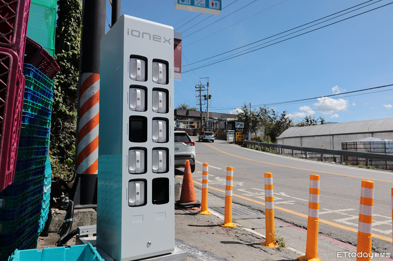 ▲清境換電站大戰「光陽搶下制高點」！全台最高7-11門市旁通電營運。（圖／記者張慶輝攝）