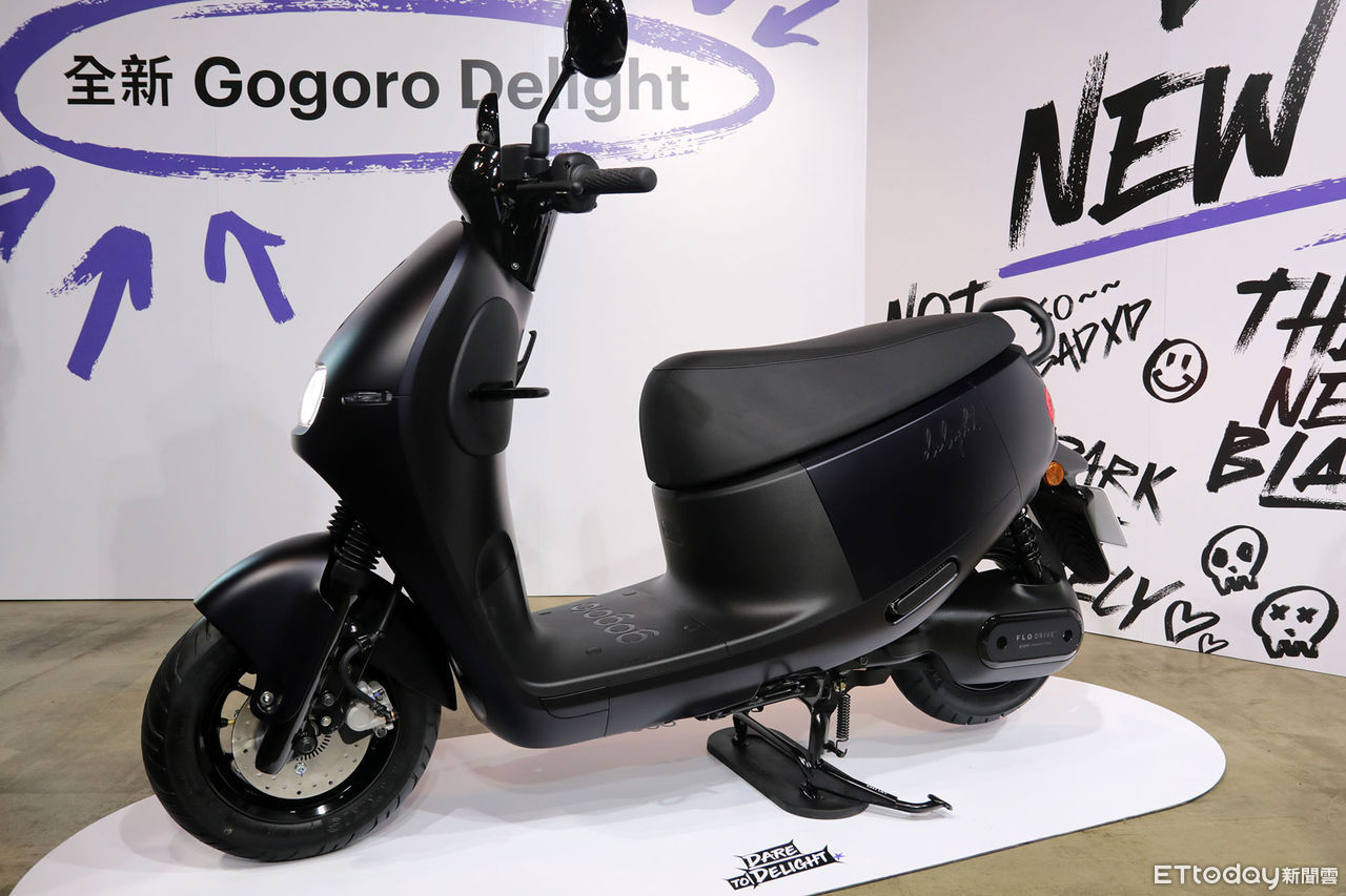▲Gogoro Delight本色黑實車現身！全車完整黑化＋個性刻字超吸睛。（圖／記者張慶輝攝）
