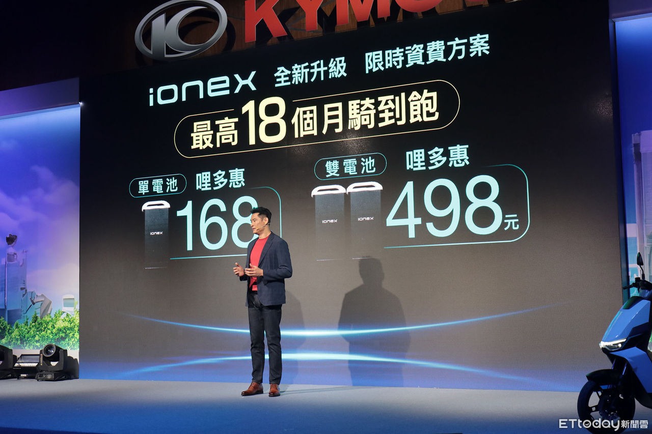 ▲光陽電動機車「168元最高18個月騎到飽」！多款可充可換新車亮相。（圖／記者張慶輝攝）
