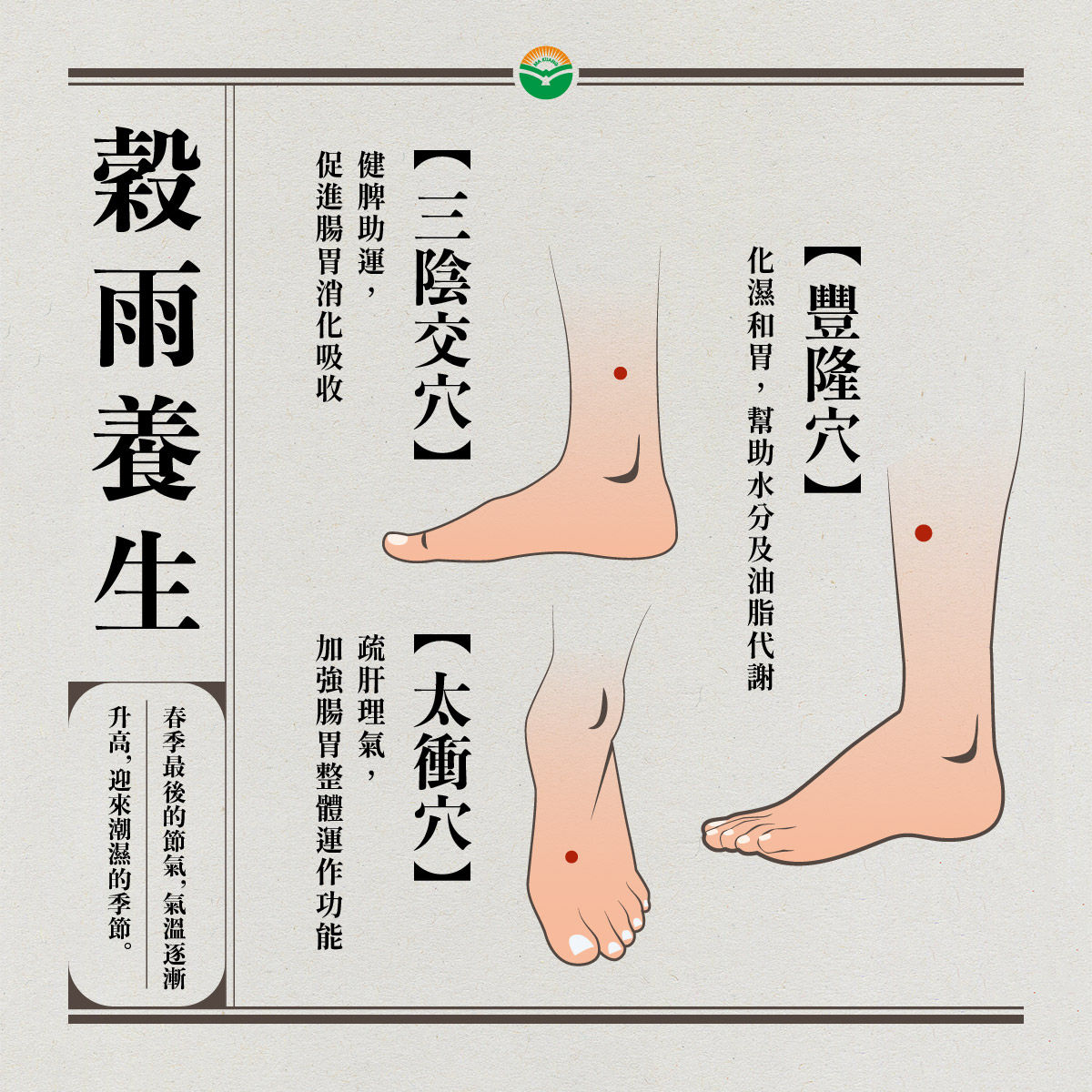 ▲▼彰化馬光中醫診所中醫師林良鴻分享穀雨養生方法。（圖／馬光中醫提供）